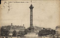CPA Paris la Place de la Bastille 