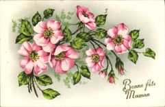 CPA Bonne Fete Maman Fleurs