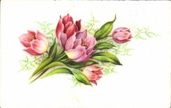 CPA Fantaisie Fleurs