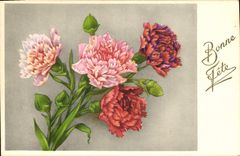 CPA Bonne Fete Fleurs