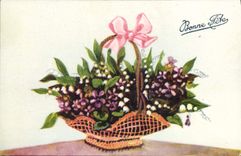CPA Bonne Fete Fleurs