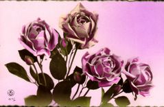 CPA Fantaisie Fleurs