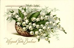 CPA Muguet Porte Bonheur 