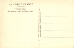 CPA Vichy Allier le Salon de Lecture du Grand Casino 