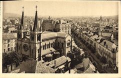 CPA Vichy Allier vue generale et Eglise Saint Louis 