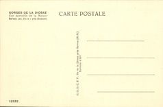 CPA Un Gouffre de la Diosaz 