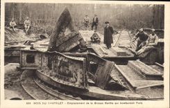 CPA Bois du Chatelet Emplacement de la Grosse Bertha qui Bombardait Paris 