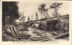 CPA Courcy Brimont Abris et Ouvrage defensifs des Cavallers de Courcy 