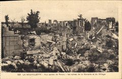 CPA La Neuvillette aux Portes de Reims les Ruines de la Verrerie et du Village 