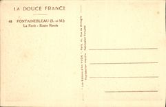 CPA Fontainebleau S et M la Foret Route Ronde 