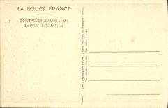 CPA Fontainebleau S et M le Palais Salle du Trone 