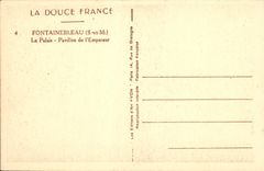 CPA Fontainebleau S et M le Palais Pavillon de l'Empereur 