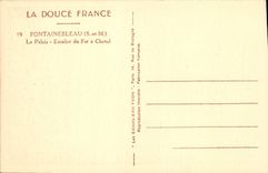 CPA Fontainebleau S et M le Palais Escalier du Fer a Cheval 