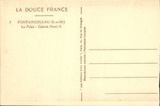 CPA Fontainebleau S et M le Palais Galerie Henri II 