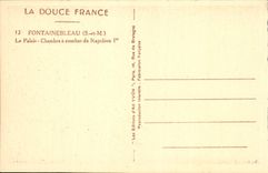 CPA Fontainebleau S et M le Palais Chambre a Coucher de Napoleon Ier 