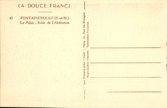 CPA Fontainebleau S et M le Palais Salon de l'Abdication 
