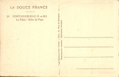 CPA Fontainebleau S et M le Palais Salon du Pape 