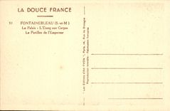 CPA Fontainebleau S et M le Palais l'Etang aux Carpes le Pavillon de l'Empereur 