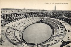 CPA Nimes vue Interieur des Arenes 