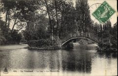 CPA Le Vesinet le Lac la Passerelle 