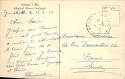 CPA Colmar I Els Admiral Bruat Denkmal 