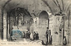 CPA Marseille Interieur de l'Ancienne Chapelle de N D de la Garde 