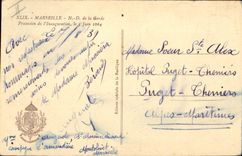 CPA Marseille N D de la Garde Procession de l'Inauguration de 5 Juin 1864 