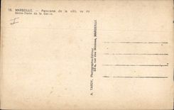 CPA Marseille Panorama de la Ville vu du Notre Dame de la Garde 