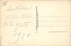 CPA Marseille le Couronnement de Notre Dame de la Gare Arrivee du Cortege dans le Port Bateau