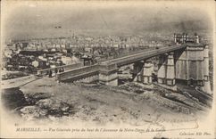 CPA Marseille vue generale prise du Haut de l'Ascenseur de Notre Dame de la Garde 