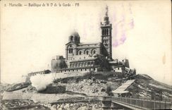 CPA Marseille Basilique de N D de la Garde 