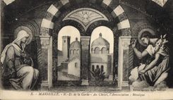 CPA Marseille N D de la Garde Au Chevet l'Annonciation Mosaique 