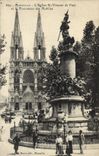 CPA Marseille L'Eglise Saint Vincent de Paul et le Monument des Mobiles 