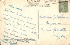 CPA Marseille Eglise des Reformes et Monument des Mobiles 