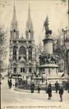 CPA Marseille Eglise des Reformes et Monument des Mobiles 