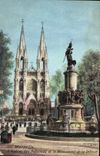 CPA Marseille L'Eglise des Reformes et le Monument de la Defense 