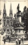 CPA Marseille L'Eglise St Vincent de Paul et le monument des Mobiles 
