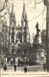 CPA Marseille Eglise des Reformes et Monument des Mobiles 