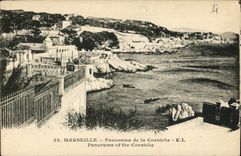 CPA Marseille Panorama de la Corniche 