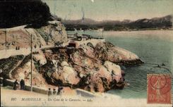 CPA Marseille Un coin de la Corniche 