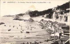 CPA Marseille La Corniche l'Anse du Prophete et le Palace Hotel 