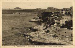 CPA Marseille Promenade de la Corniche Le Petit Nice et les Iles 
