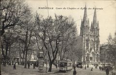 CPA Marseille Cours du Chapitre et Eglise des Reformes 