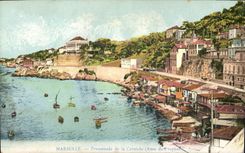 CPA Marseille Promenade de la Corniche Anse de Prophete 