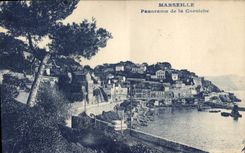 CPA Marseille Panorama de la Corniche 