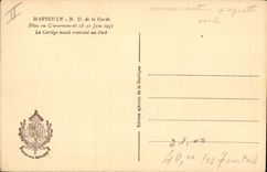 CPA Marseille N D de la Garde Fetes du Couronement 