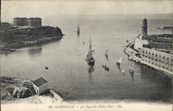 CPA Marseille Le Passe du Vieux Port 