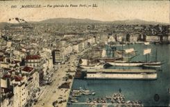 CPA Marseille Vue generale du Vieux Port 