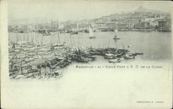 CPA Marseille Vieux Port et N D de la Garde 
