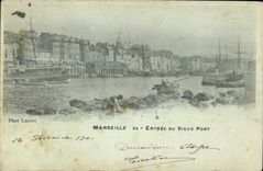 CPA Marseille Entree du Vieux Port 